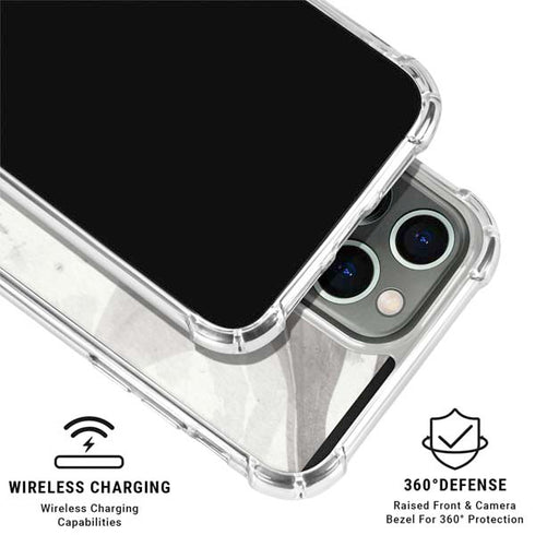 Marbleized Grey iPhone 16 Pro Clear Case